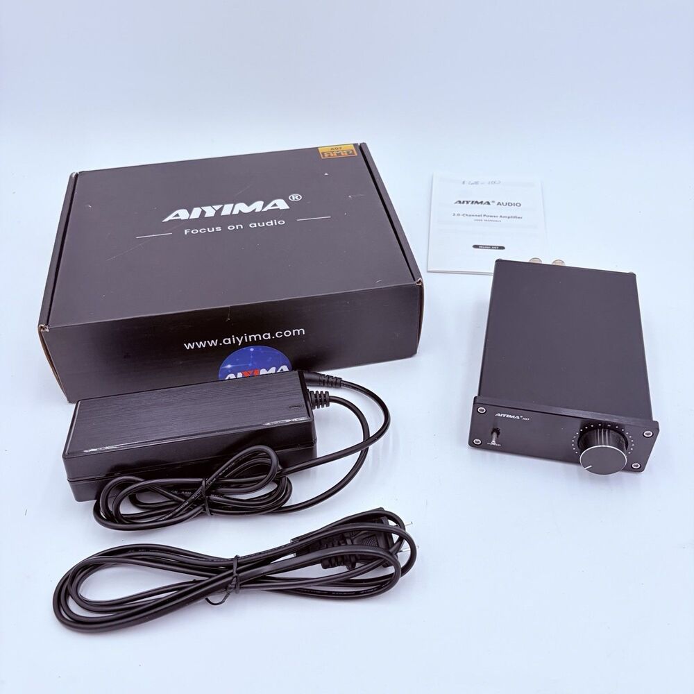 AIYIMA A07 2.0 Channel Power Amplifier 300W Black Open Box Tested